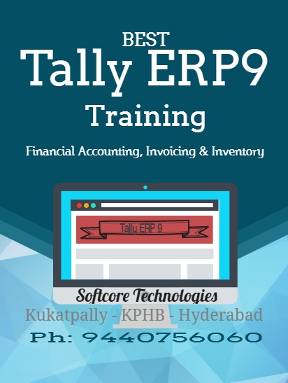 Tally ERP 9 Course Training Kukatpally KPHB Hyderabad